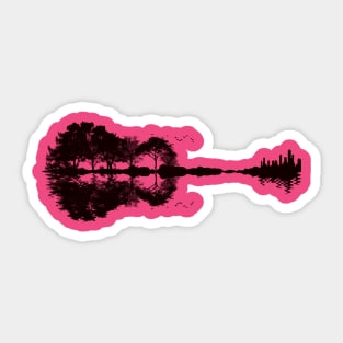 Guitar Landscape Sticker